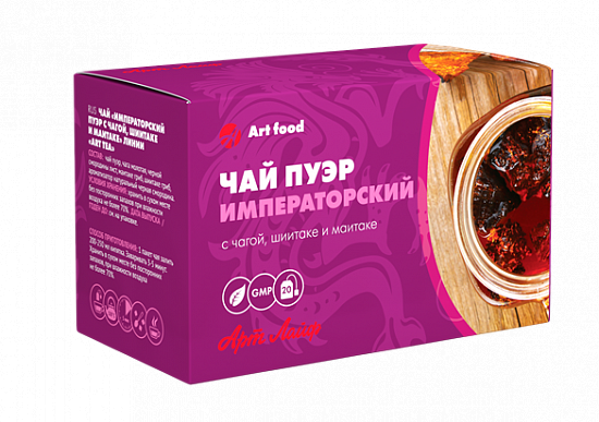 Арт Лайф - Чай Императорский пуэр с чагой, шиитаке и маитаке - 20 пак.