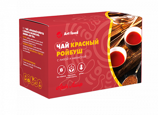 Арт Лайф - Чай Красный ройбуш с липой и мелиссой - 20 пак.