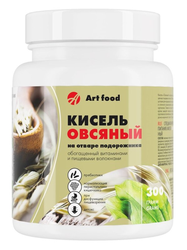 Арт Лайф - Кисель Овсяный на отваре подорожника 300 г и 500 г