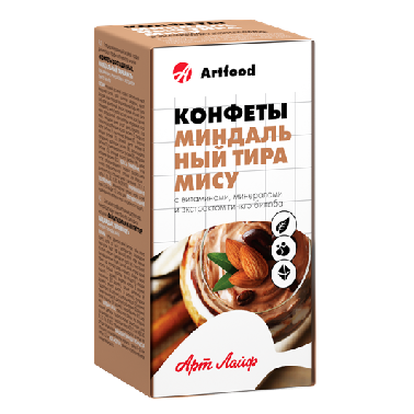 Арт Лайф - Конфеты обогащенные Миндальный тирамису 100 г