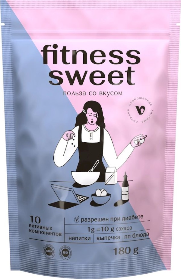 Арт Лайф - Виталити Фуд Фитнес Свит 180 г - Полезная замена сахара для еды и напитков